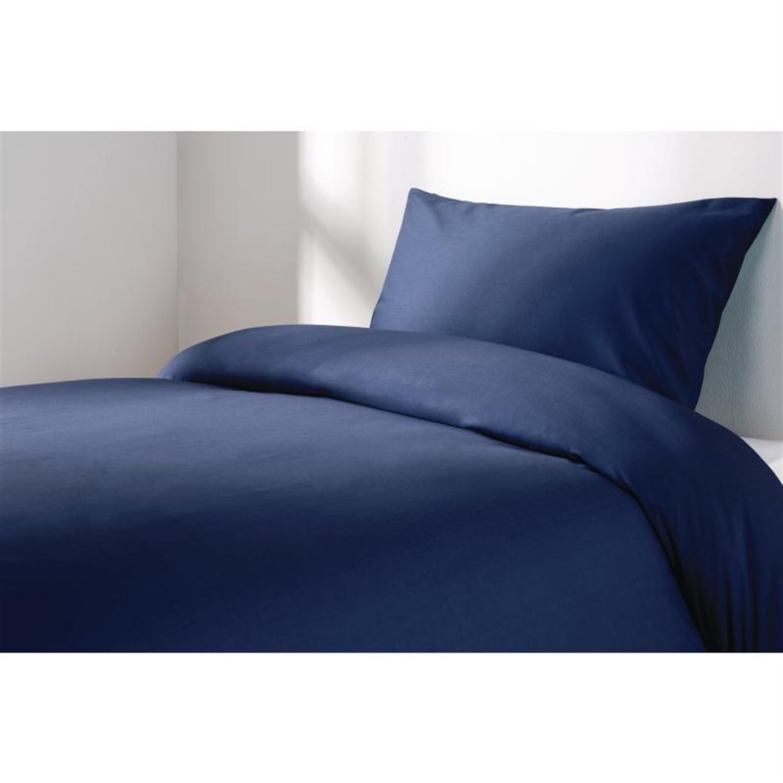 Mitre Essentials Spectrum Fitted Sheet Navy Metric Single