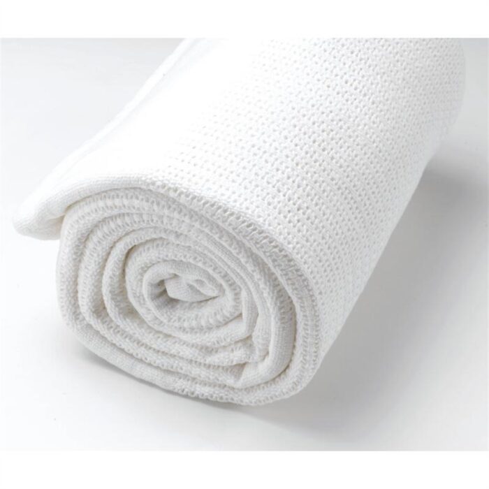 Mitre Essentials Cellular Blanket White Single