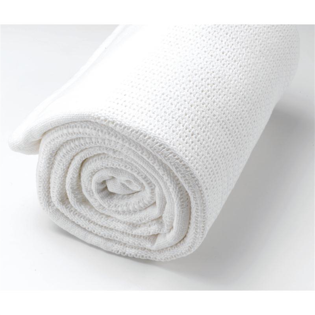 Mitre Essentials Cellular Blanket White Bunk