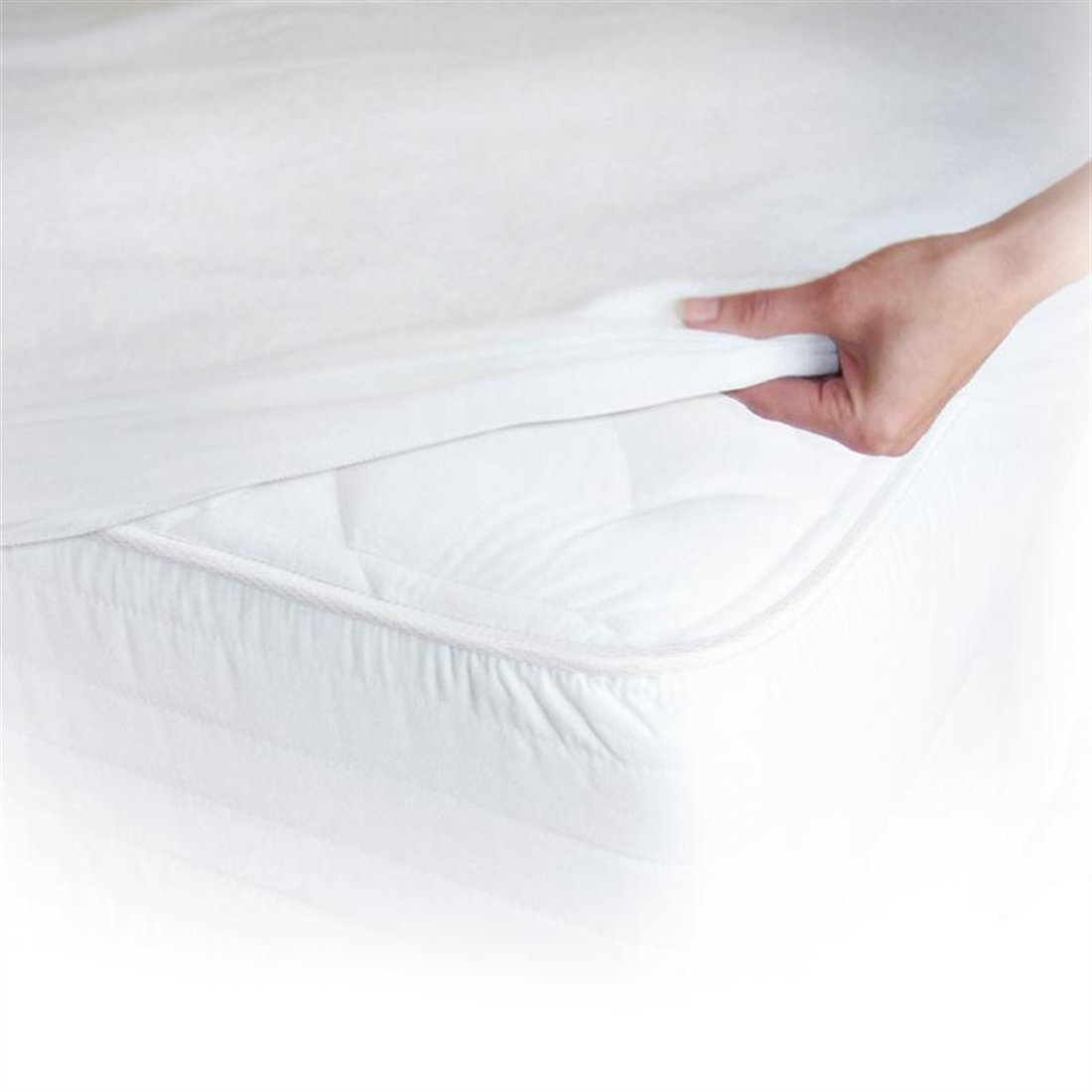 Mitre Essentials Basic Allover Mattress Protector Double
