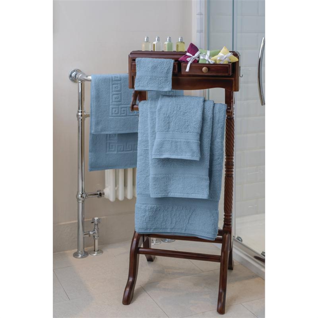 Mitre Essentials Nova Bath Towel Blue