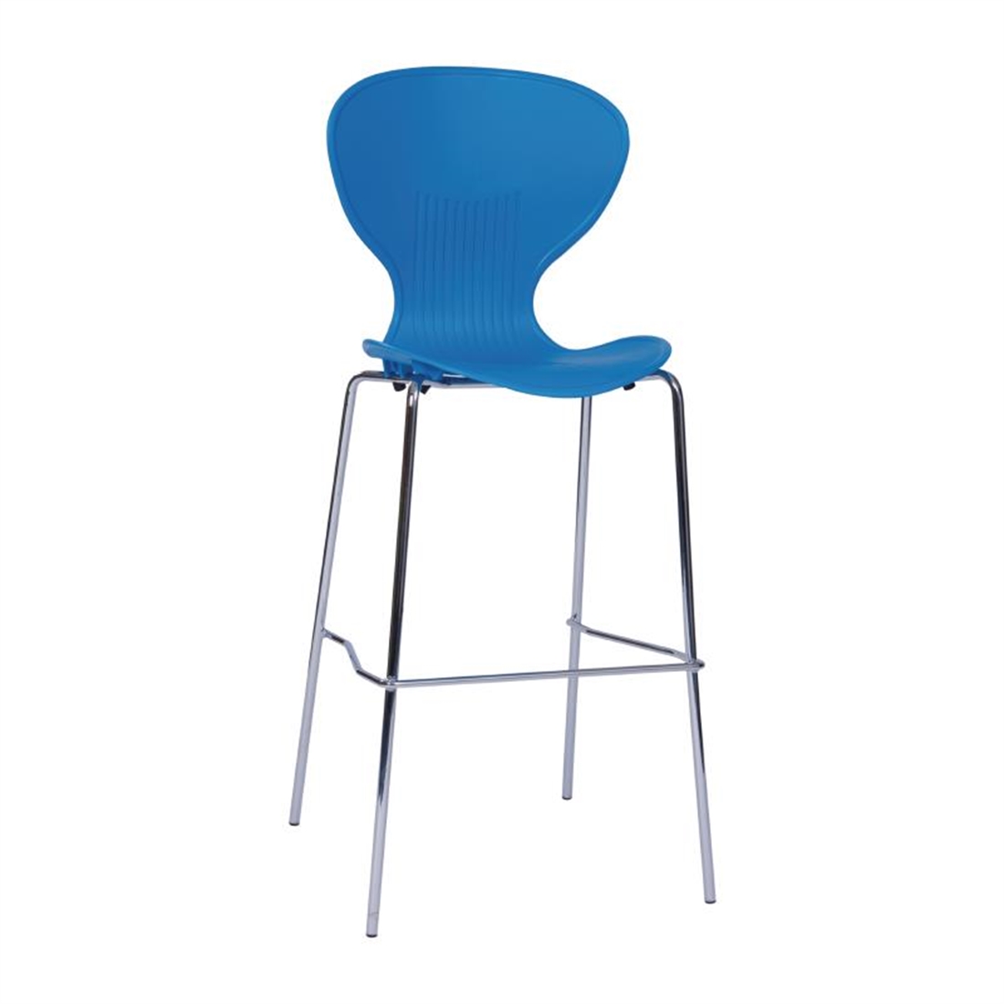 Bolero Blue Stacking PP High stool (Pack of 4)