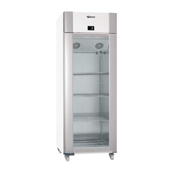 Gram Eco Twin 1 Glass Door 614Ltr Fridge White KG 82 LAG C1 4N