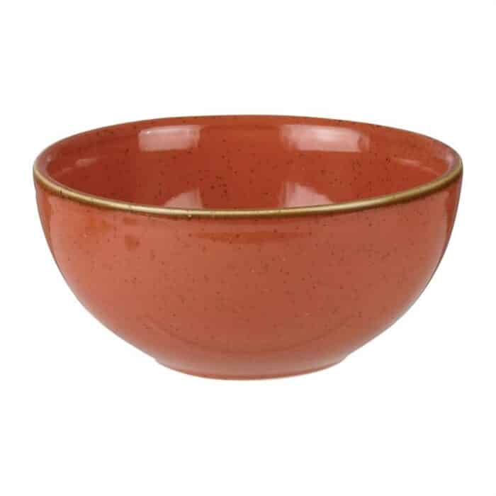 Churchill Stonecast Spiced Orange Soup Bowls 132mm