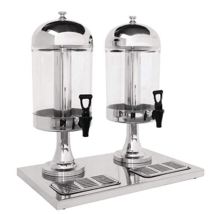 Olympia Double Juice Dispenser with Drip Tray