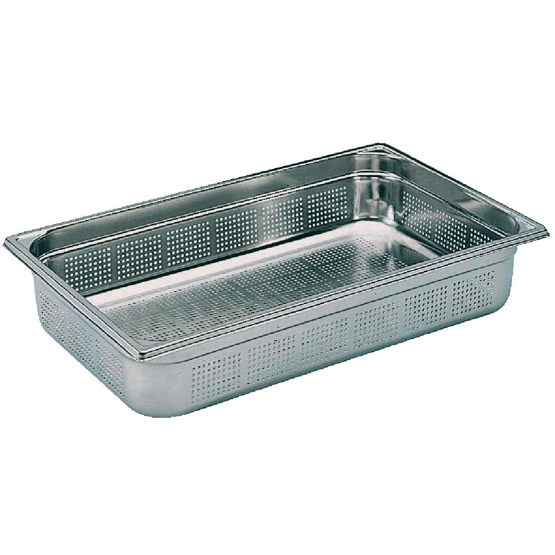Bourgeat Stainless Steel Perforated 1/1 Gastronorm Pan 55mm