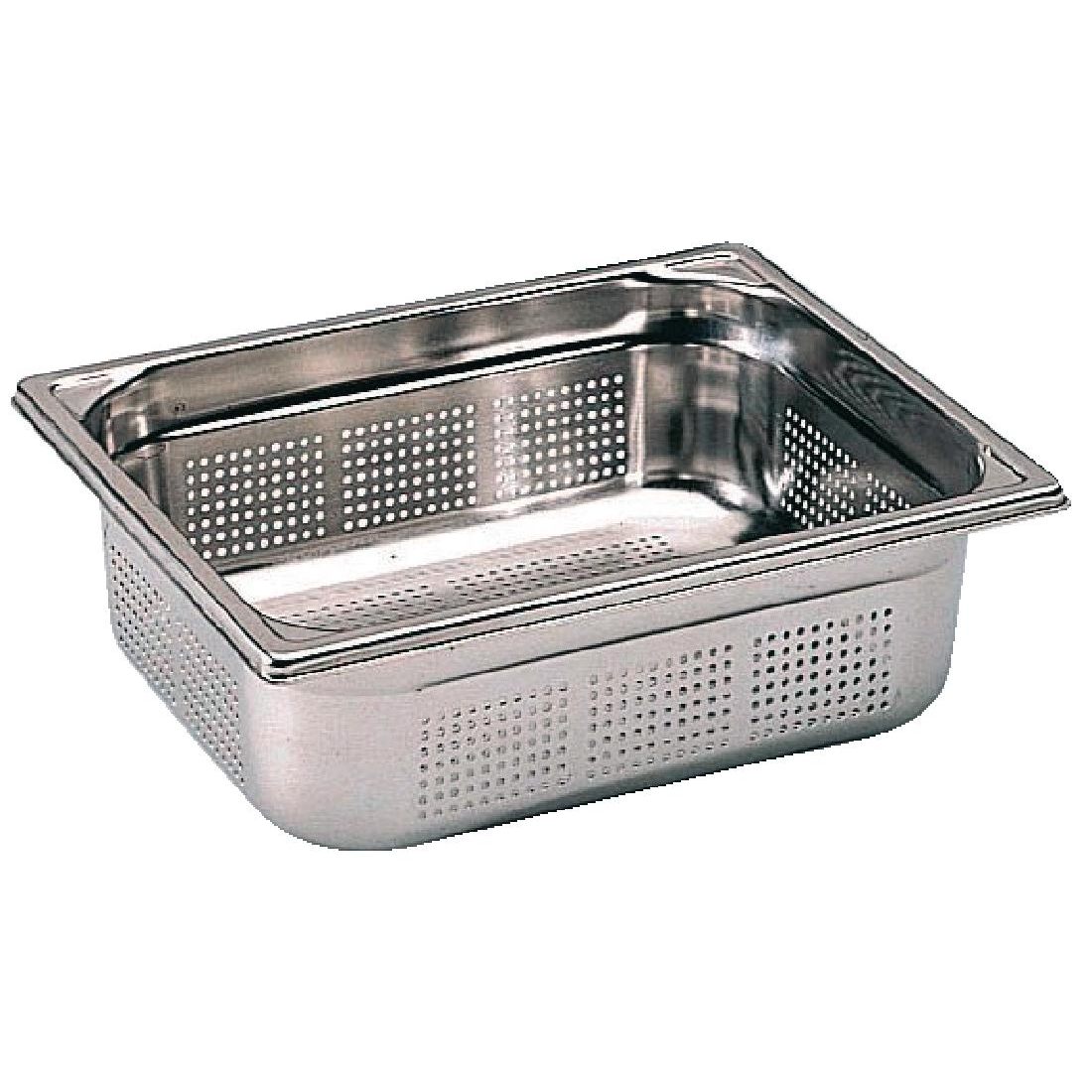 Bourgeat Stainless Steel Perforated 1/2 Gastronorm Pan 100mm