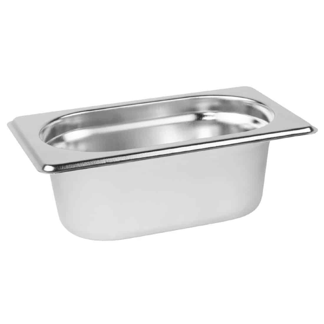 Vogue Stainless Steel 1/9 Gastronorm Pan 65mm