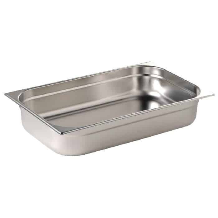 Vogue Stainless Steel 1/1 Gastronorm Pan 65mm