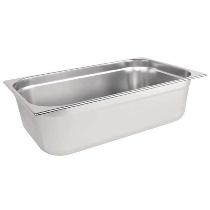 Vogue Stainless Steel 1/1 Gastronorm Pan 150mm