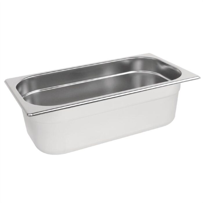 Vogue Stainless Steel 1/3 Gastronorm Pan 100mm