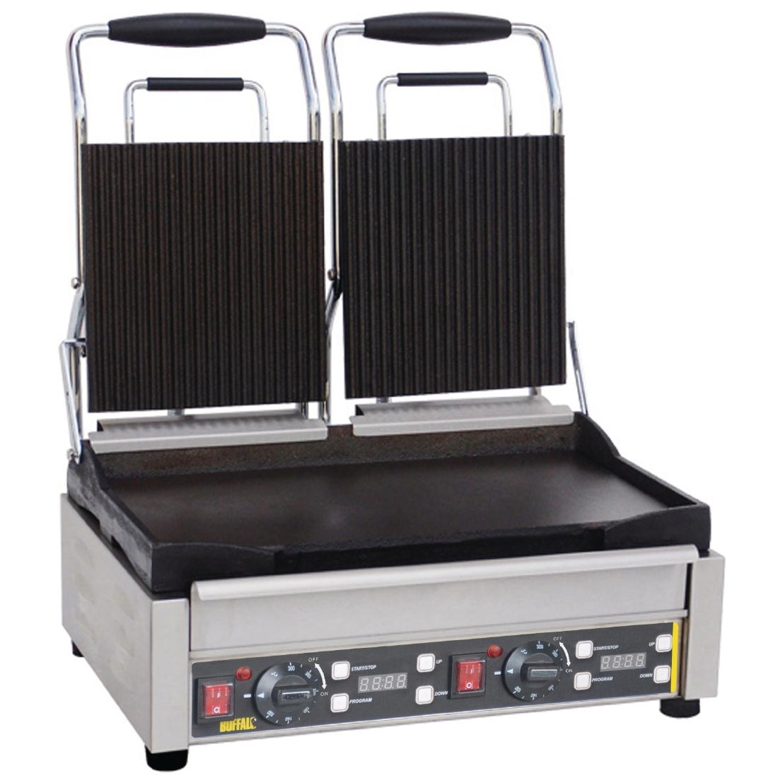 Buffalo Double Contact Grill Ribbed Top