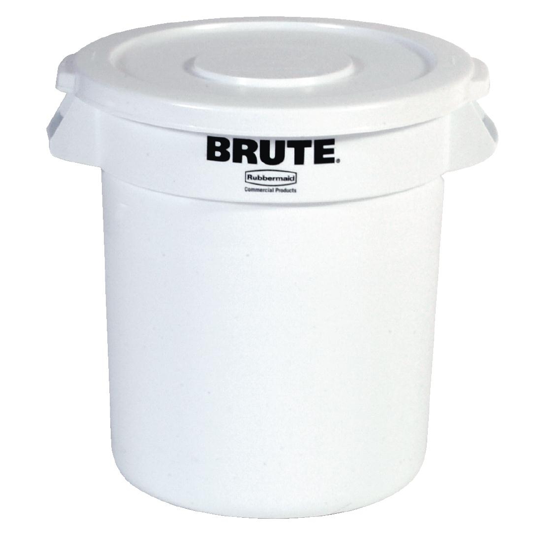 Rubbermaid Round Brute Container 37.9Ltr Container White