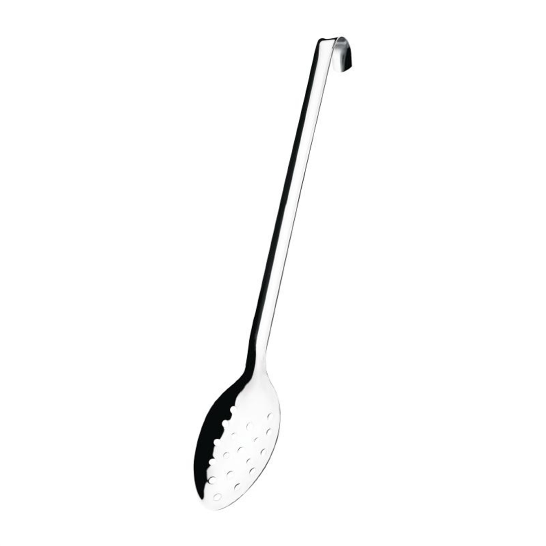 Vogue Long Perforated Spoon with Hook 16"