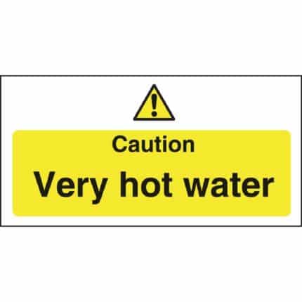 Vogue Caution Very Hot Water Sign