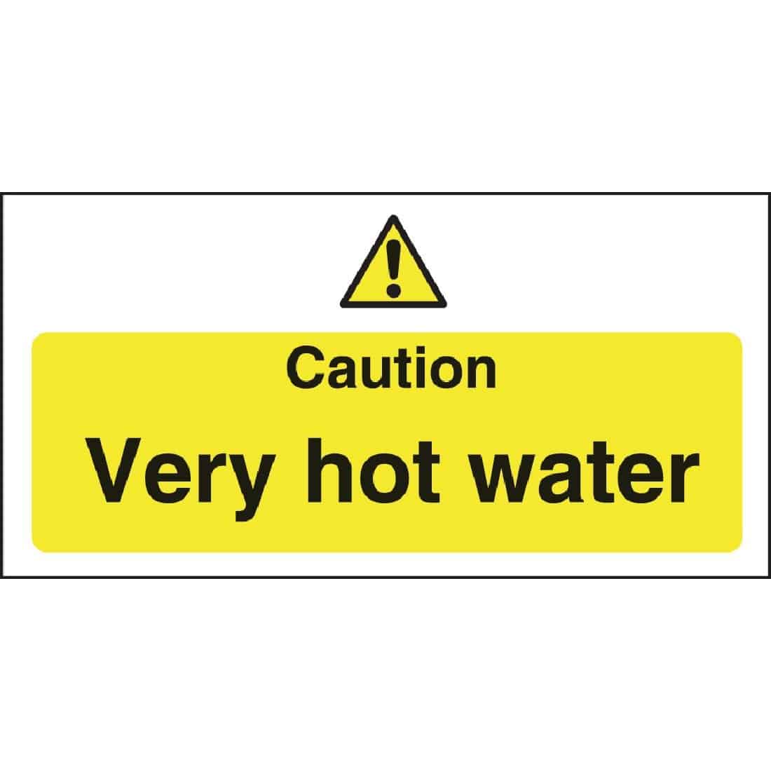 Vogue Caution Very Hot Water Sign