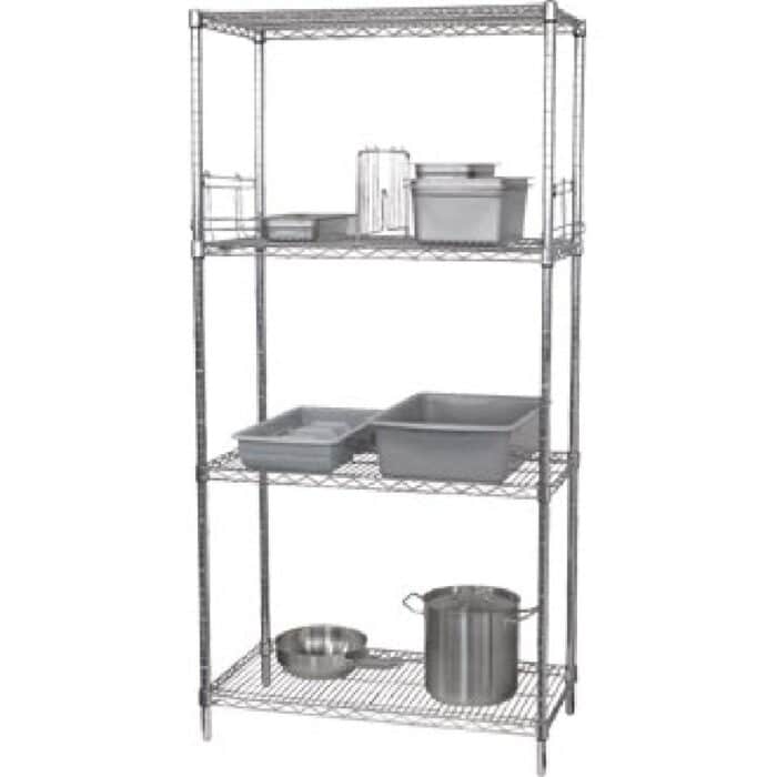 Vogue 4 Tier Wire Shelving Kit 1220x460mm