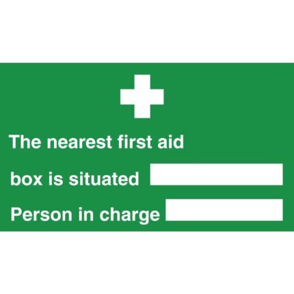 Nearest First Aid Box Sign