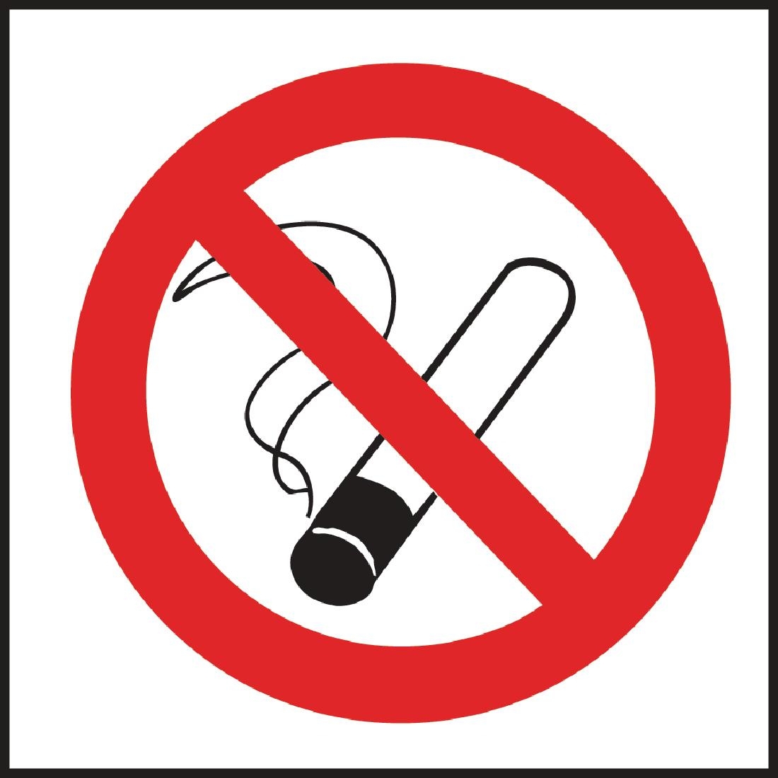 Square No Smoking Symbol Sign