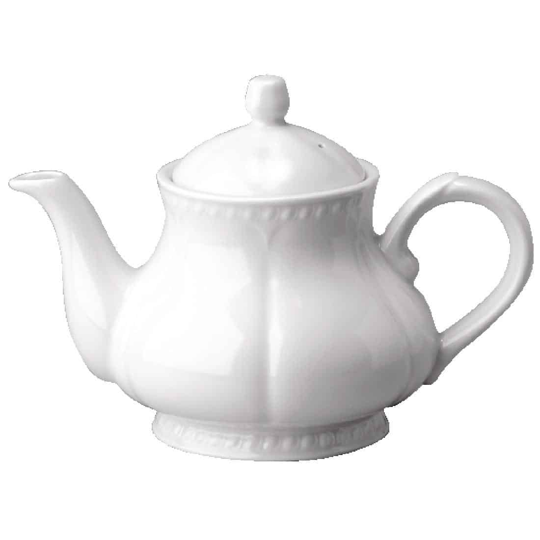 Churchill Buckingham White Teapots 1.13Ltr