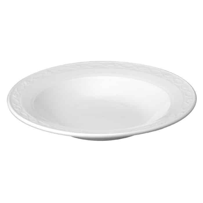 Churchill Chateau Blanc Rimmed Soup Bowls 230mm