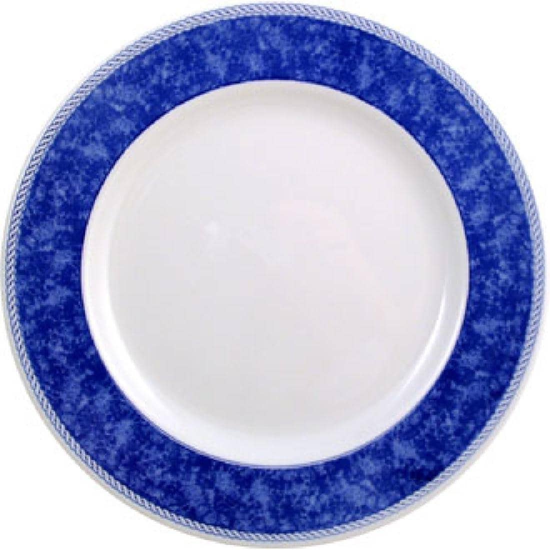 Churchill New Horizons Marble Border Classic Plates Blue 254mm