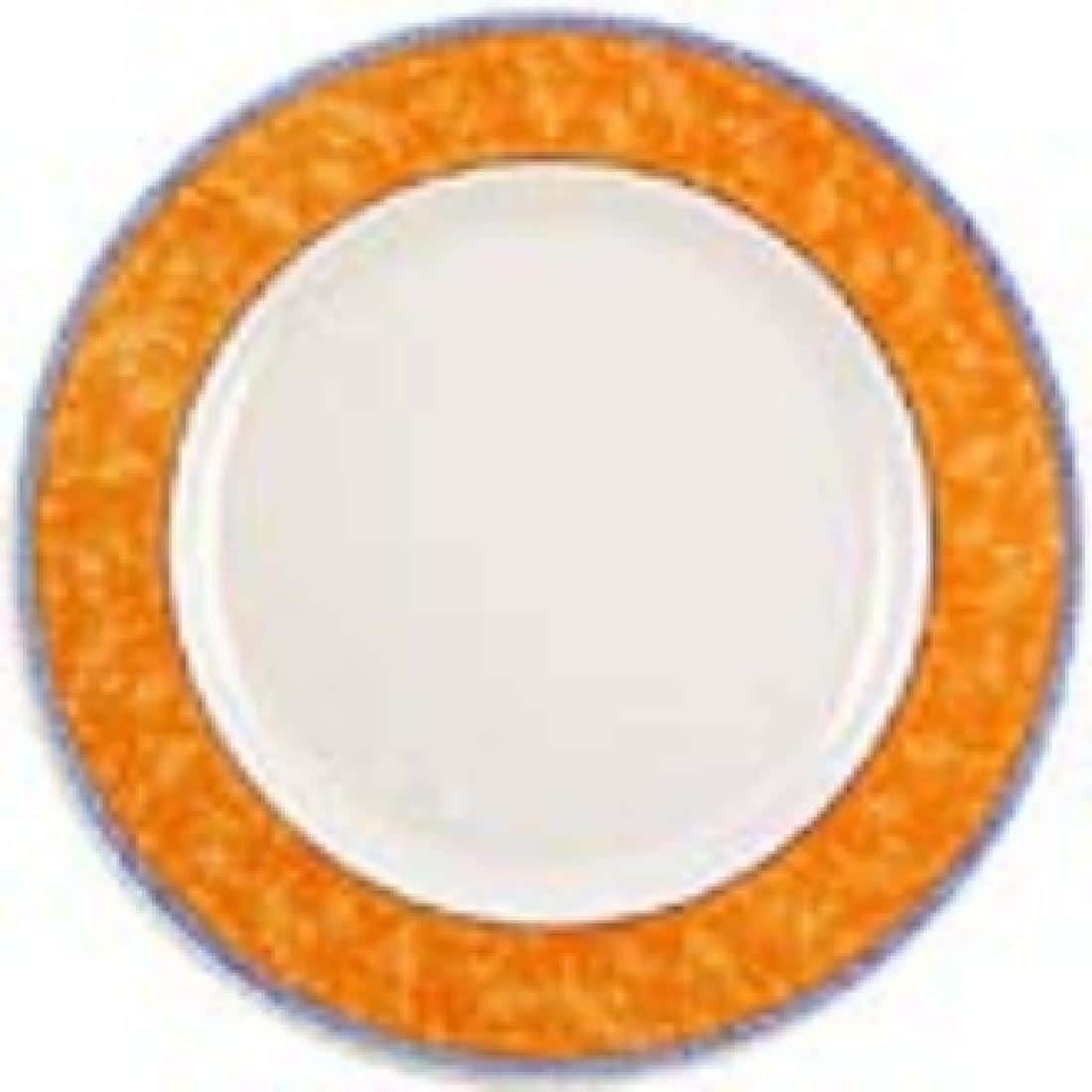 Churchill New Horizons Marble Border Classic Plates Orange 165mm