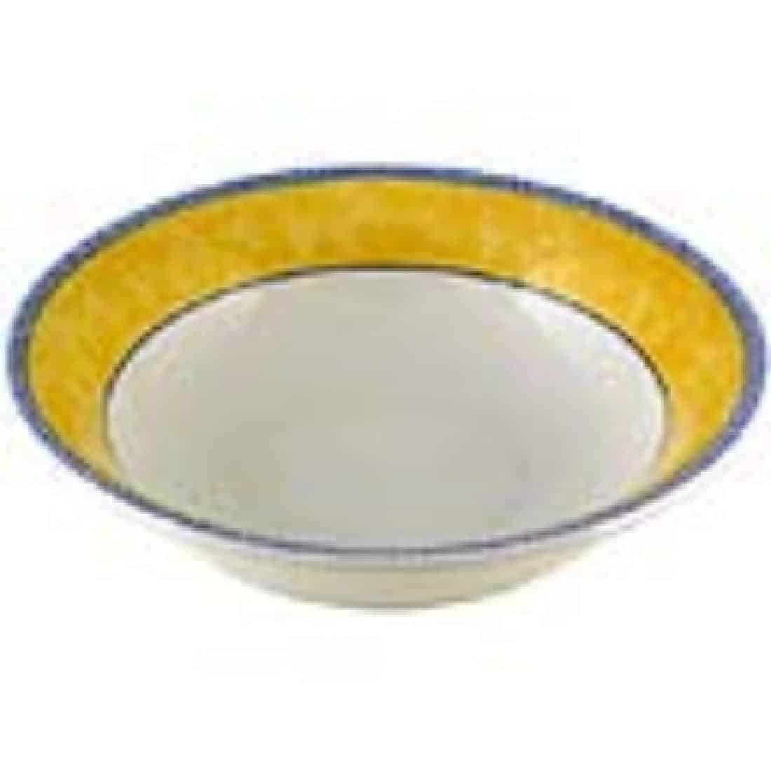 Churchill New Horizons Marble Border Oatmeal Bowls Yellow 150mm