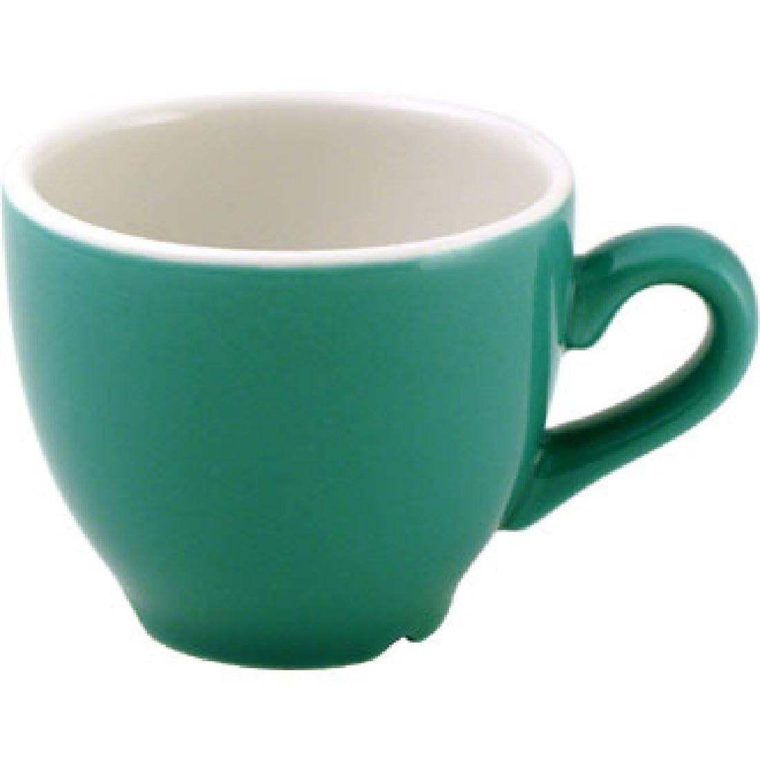 Churchill New Horizons Colour Glaze Espresso Cups Green 85ml