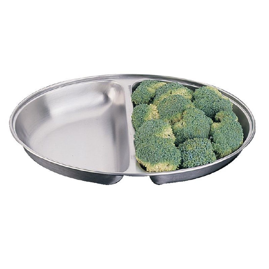 "Olympia Oval Vegetable Dish Two Compartments 200mm"