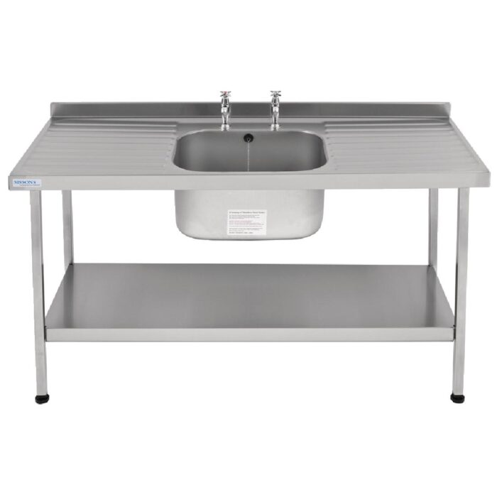 Franke Sissons Self Assembly Stainless Steel Sink Double Drainer 1800x650mm
