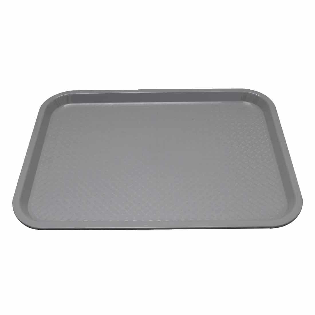 Kristallon Plastic Fast Food Tray Grey Medium