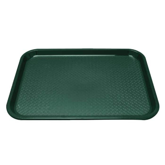 Kristallon Plastic Fast Food Tray Green Medium