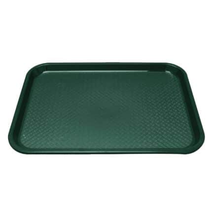 Kristallon Plastic Fast Food Tray Green Large