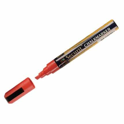 Securit 6mm Liquid Chalk Pen Red