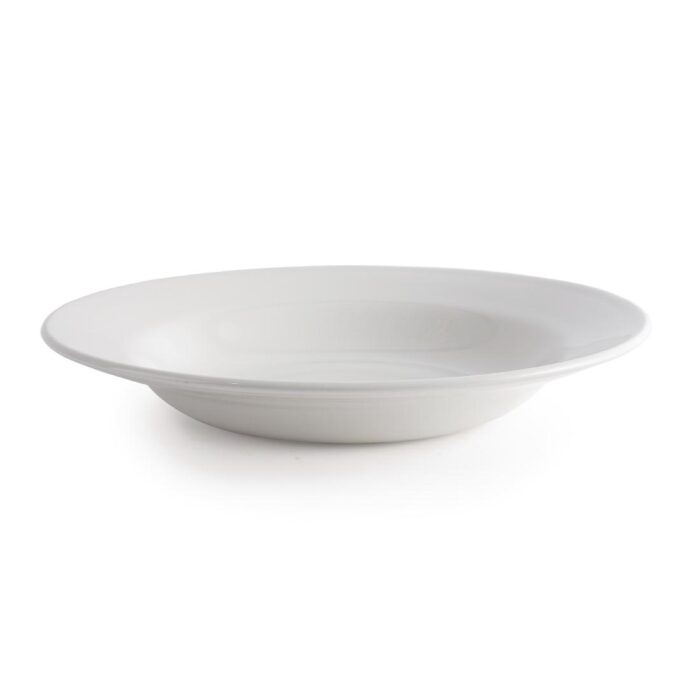 Churchill Whiteware Classic Rimmed Soup Bowls 230mm