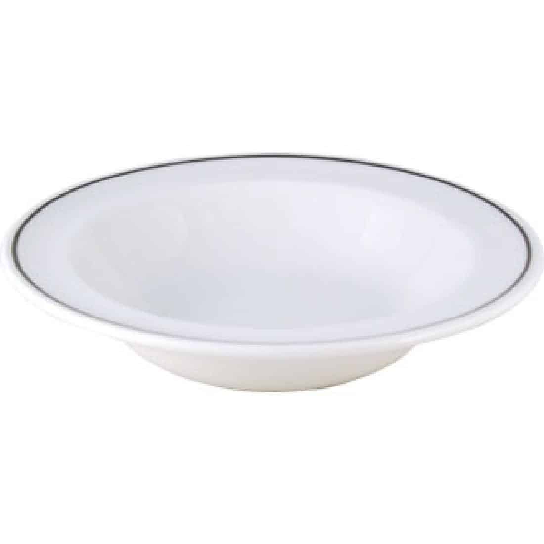 Churchill Black Line Rimmed Fruit Bowls 160mm