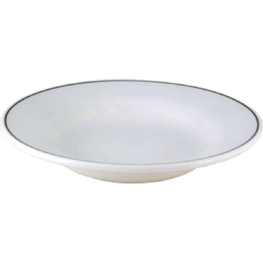 Churchill Black Line Rimmed Soup Bowls 230mm