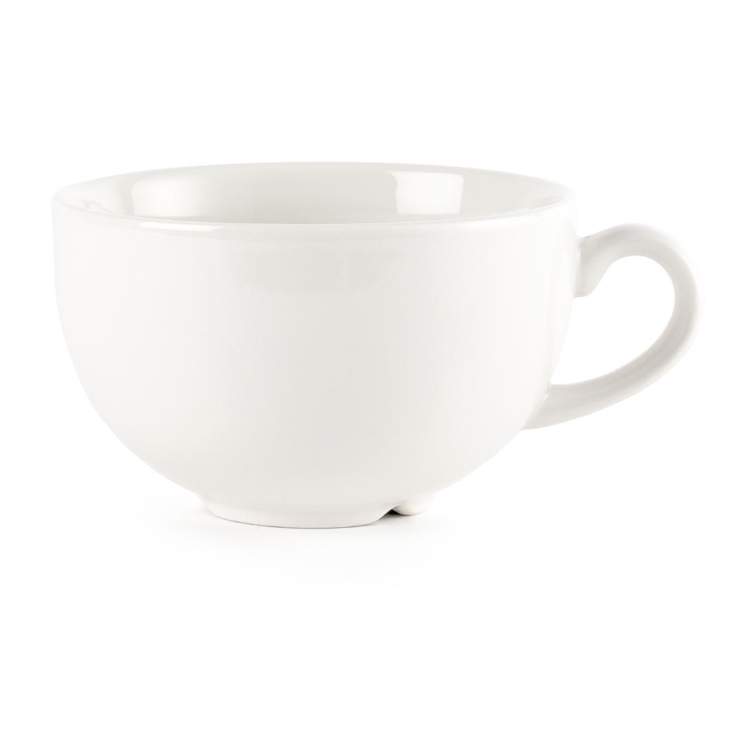 Churchill Plain Whiteware Cappuccino Cups 340ml
