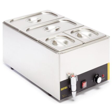 Buffalo Bain Marie with Tap and Pans