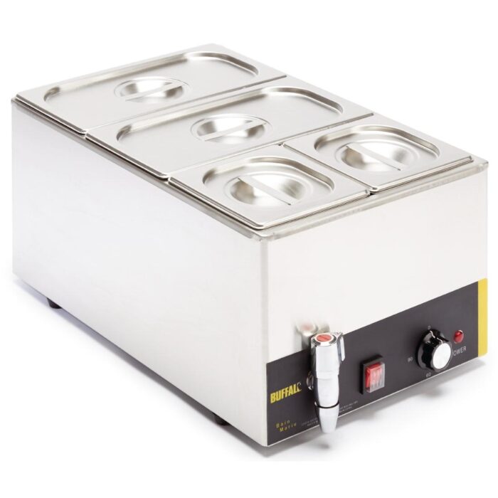 Buffalo Bain Marie with Tap and Pans