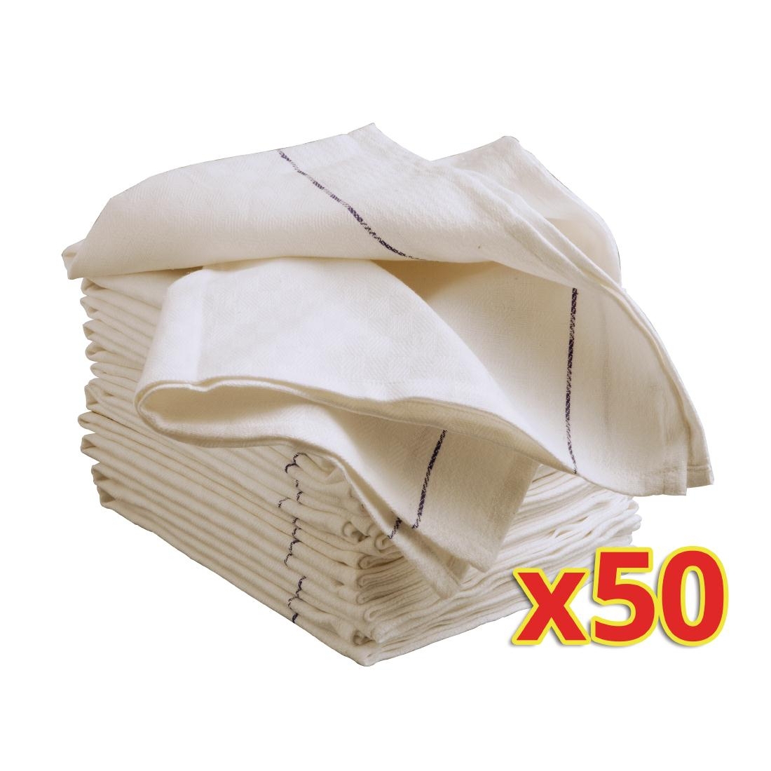 Bulk Buy Pack of 50 Cotton Waiting Cloths