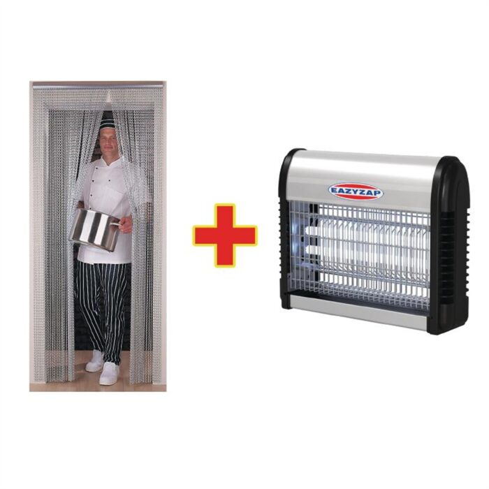 SPECIAL OFFER Chain Door Fly Screen And Fly Killer Combo