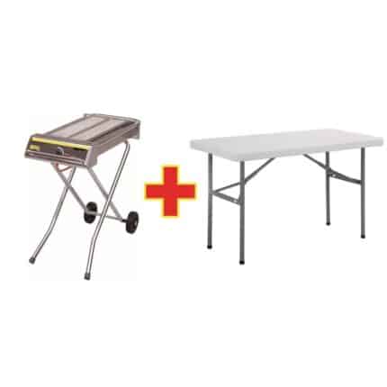 SPECIAL OFFER Buffalo Folding Gas Barbecue And Free Folding Table