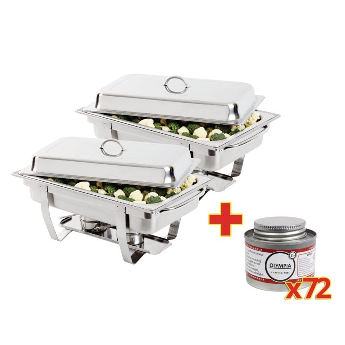 Special Offer 2 Milan Chafers and 72 Olympia Liquid Fuel Tins