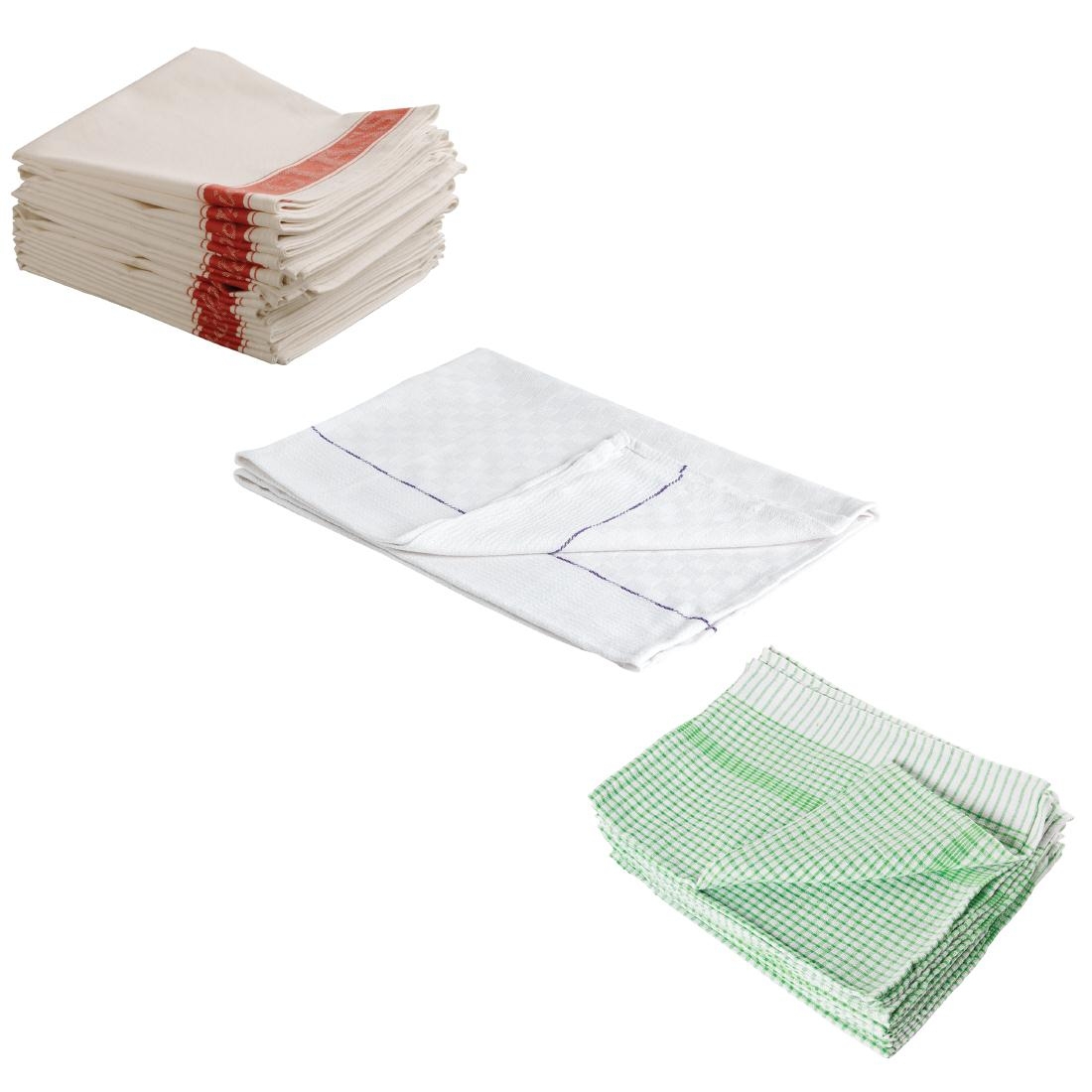 Special Offer Set of 3 cloths - tea towels (E700) with waiting cloths (E900) and glass cloths (E910)