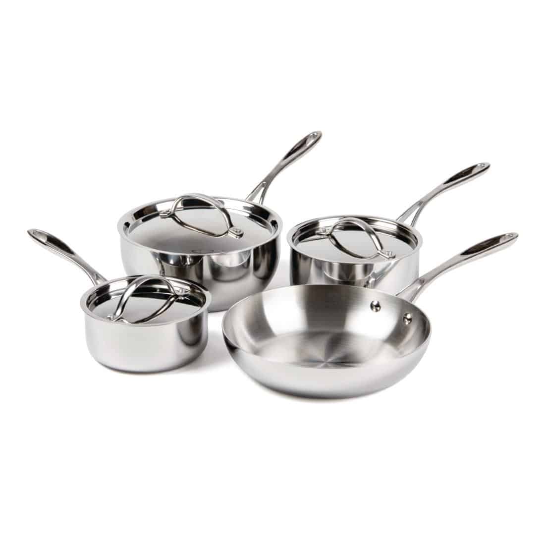 Vogue Tri Wall Pan Set of 4 Pans