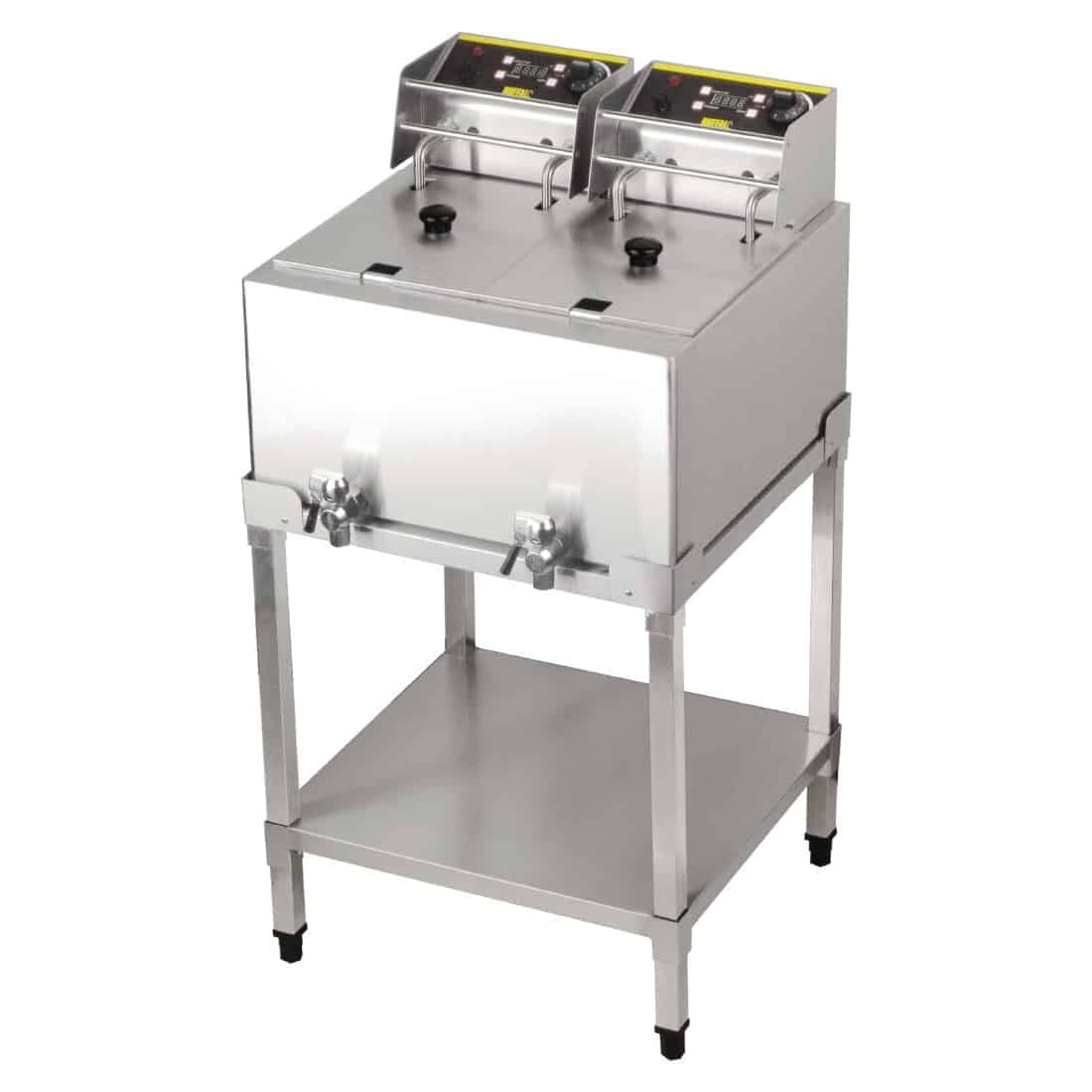 Buffalo Double Tank 3kW Freestanding Fryer 2x8Ltr