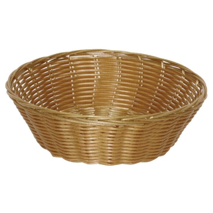 Poly Wicker Round Food Basket