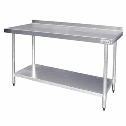 Vogue Stainless Steel Prep Table with Upstand 1800mm